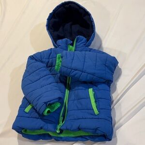 Carter's Blue and Green Puffer Jacket